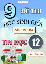 Tuyển tập 9 Đề thi HSG cấp Trường môn Tin học 12 (Kèm đáp án)